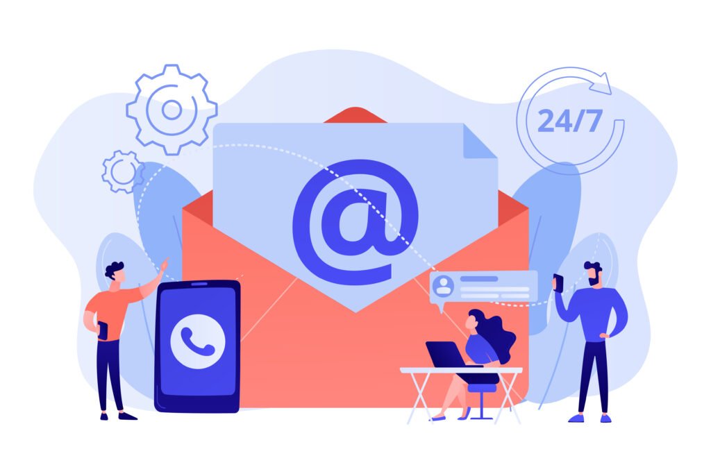 Email support illustration